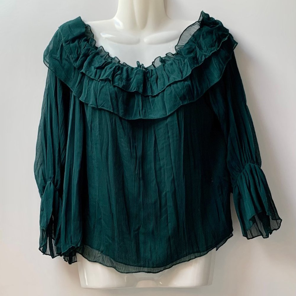 Zara | Mesh | Off - Shoulder | Top